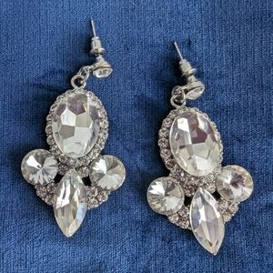 Pear cut earrings